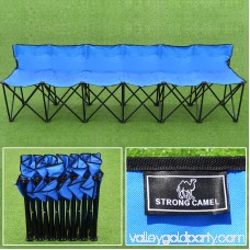 Strong Camel Folding Portable Team Sports Sideline Bench 6 Seater Outdoor Waterproof Carrybag Blue 568274414